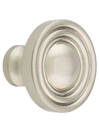 Bella Cabinet Knob - 1 3/8 inch Diameter in Satin Nickel.